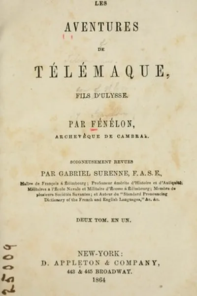 Capa de Les aventures de Télémaque
