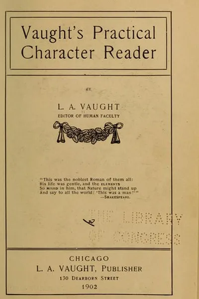 Capa de Vaught's practical character reader