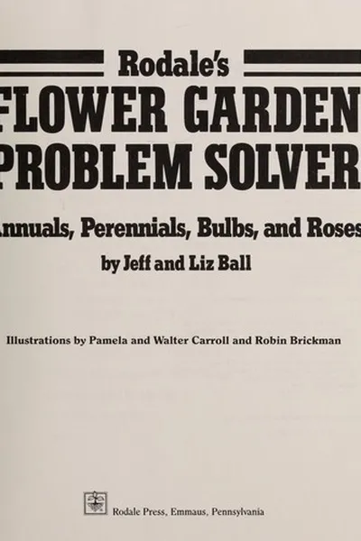 Capa de Rodale's flower garden problem solver
