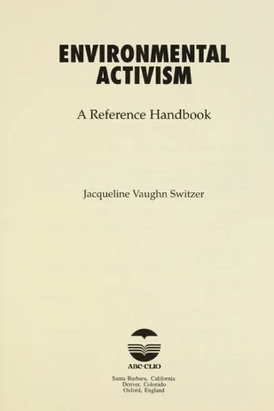 Cover of Environmental activism