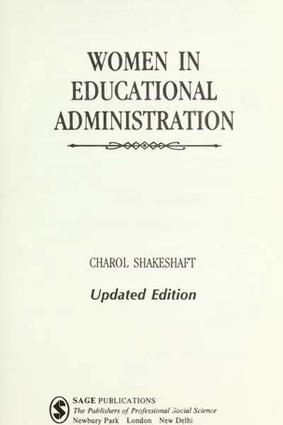 Capa de Women in educational administration