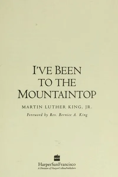 Capa de I've been to the mountaintop
