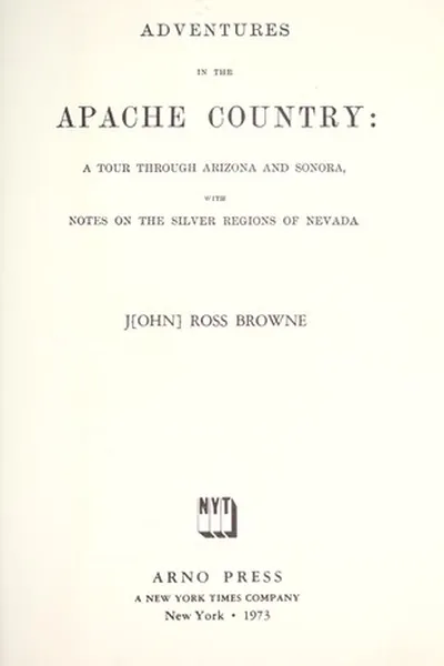 Capa de Adventures in the Apache country