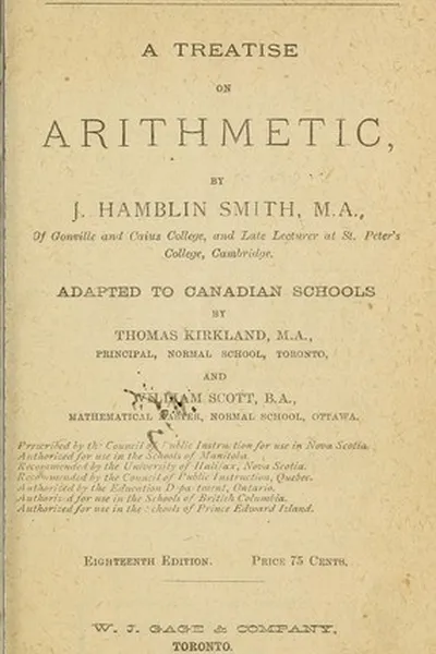 Capa de A treatise on arithmetic