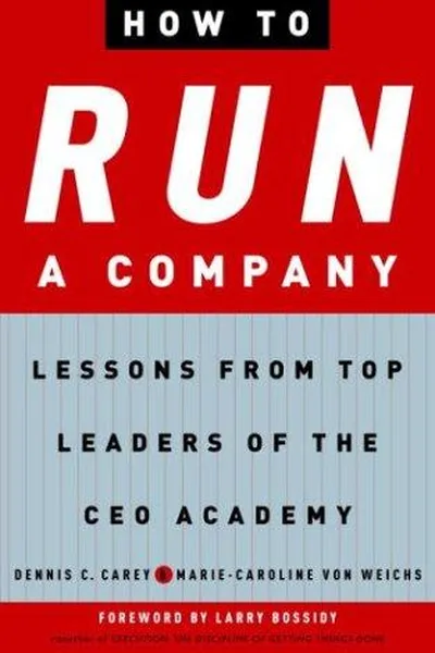 Capa de How to run a company