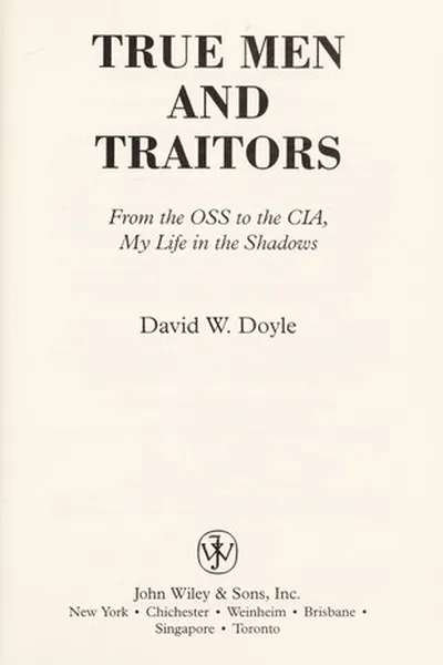 Capa de True men and traitors