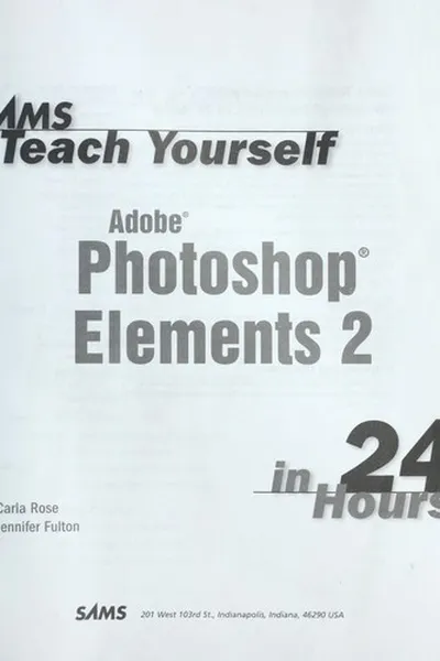 Capa de Sams teach yourself Adobe Photoshop Elements 2 in 24 hours