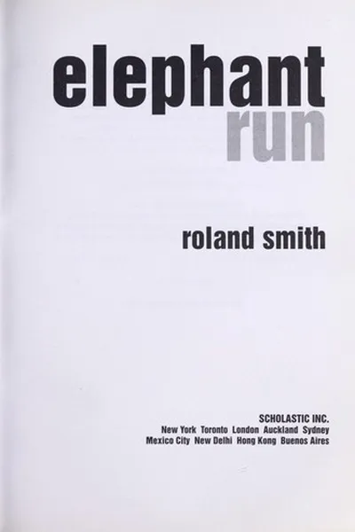 Capa de Elephant run