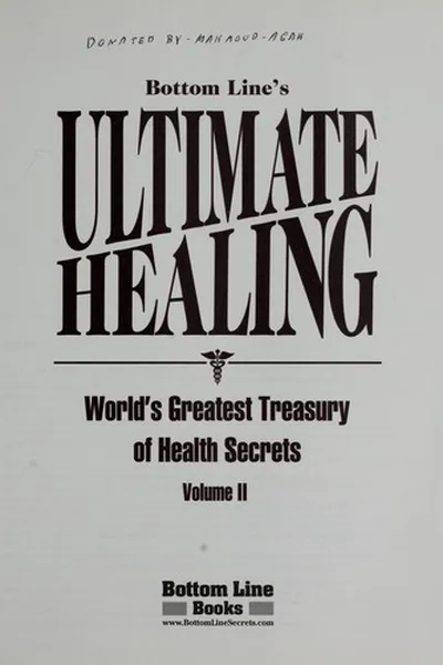 Capa de Bottom Line's ultimate healing