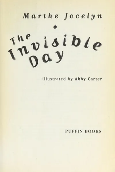 Capa de The invisible day