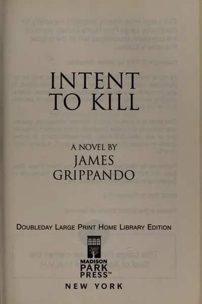 Capa de Intent to kill