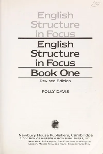 Capa de English structure in focus