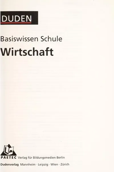 Capa de Wirtschaft