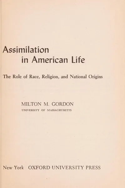 Capa de Assimilation in American life