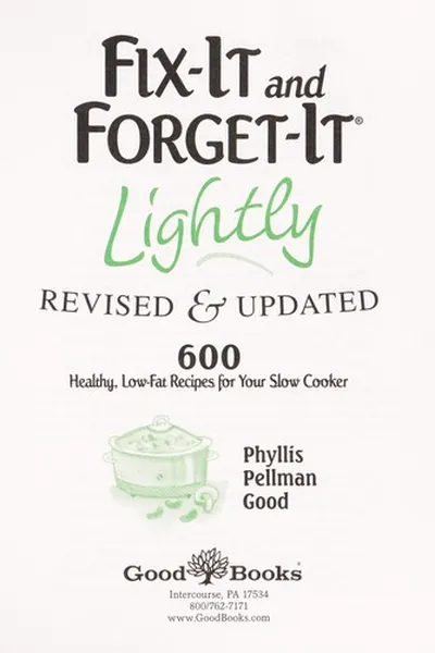 Capa de Fix-it and forget-it lightly