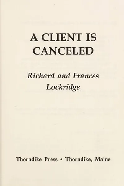 Capa de A client is canceled