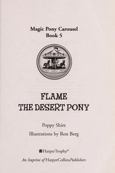 Capa de Flame the desert pony