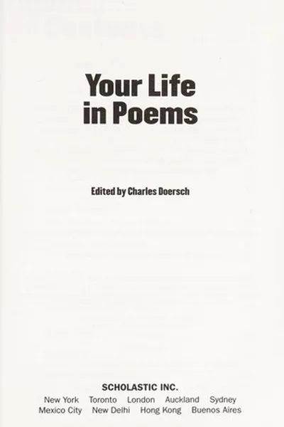 Capa de Your life in poems