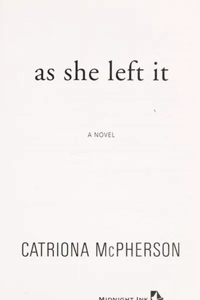 Capa de As she left it