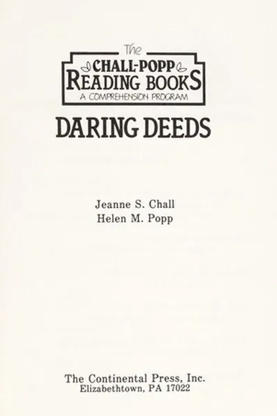 Capa de Daring deeds