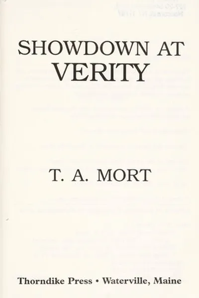 Capa de Showdown at Verity