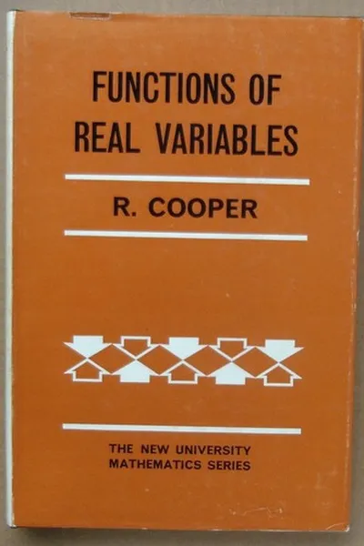 Capa de Functions of real variables