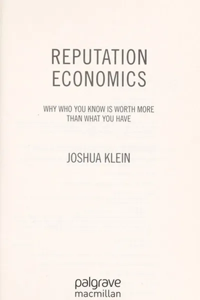 Capa de Reputation economics