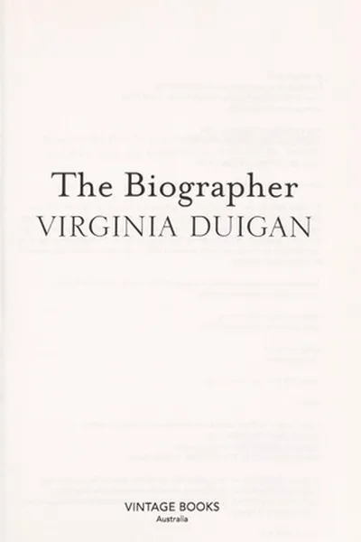Capa de The biographer