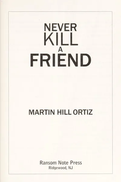 Capa de Never kill a friend