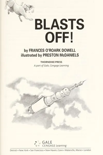 Capa de Phineas L. MacGuire-- blasts off!