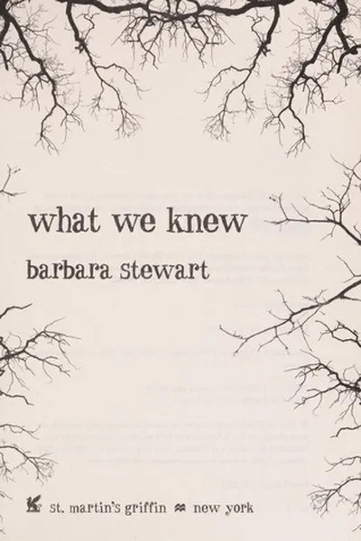 Capa de What we knew