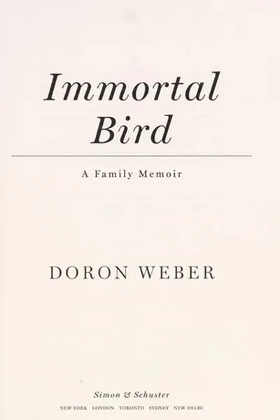 Capa de Immortal bird