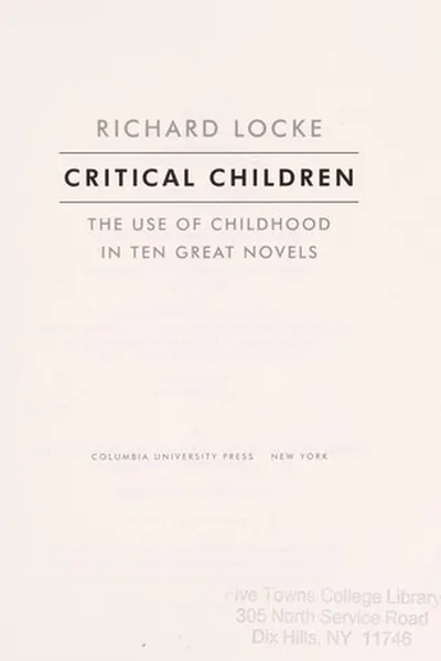 Capa de Critical children