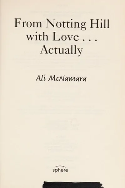 Capa de From Notting Hill with love - actually