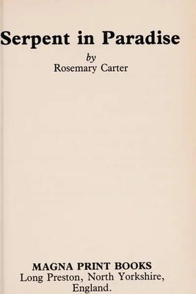 Capa de Serpent in paradise