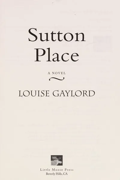 Capa de Sutton Place