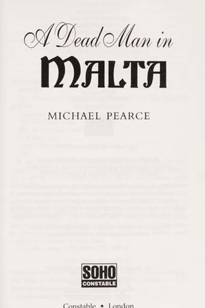 Capa de A dead man in Malta