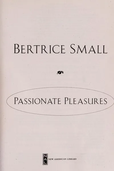 Capa de Passionate pleasures