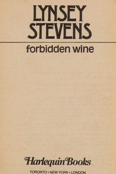 Capa de Forbidden Wine