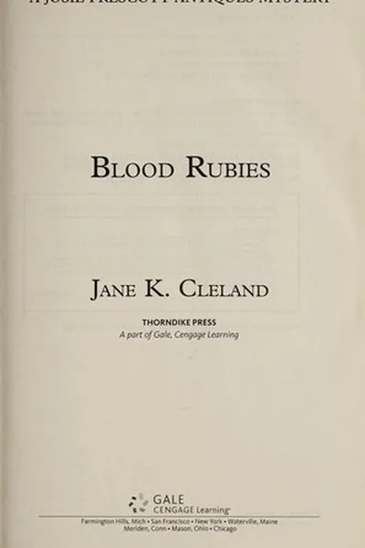 Capa de Blood rubies