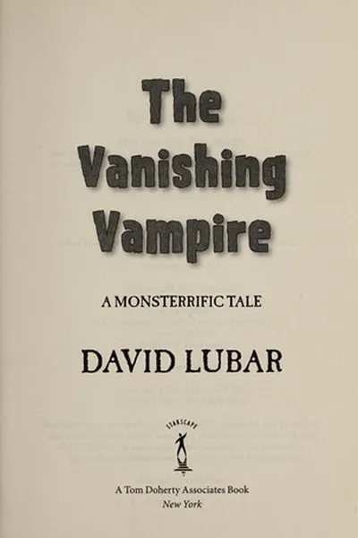 Capa de The vanishing vampire