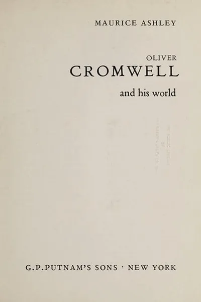 Capa de Oliver Cromwell and his world