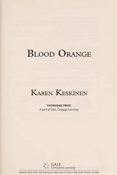 Capa de Blood orange