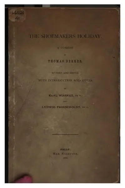 Capa de The shoemaker's holiday
