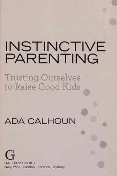 Capa de Instinctive parenting