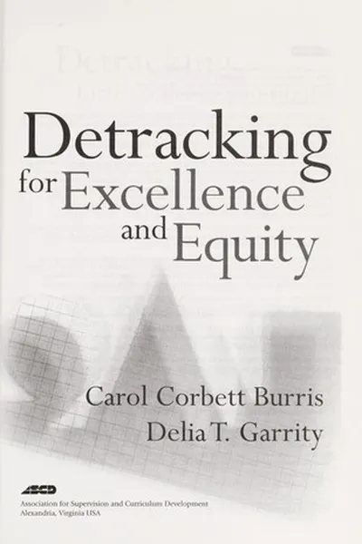 Capa de Detracking for excellence and equity
