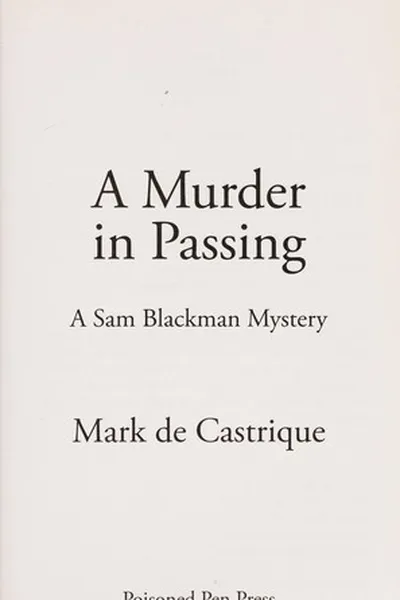 Capa de A murder in passing