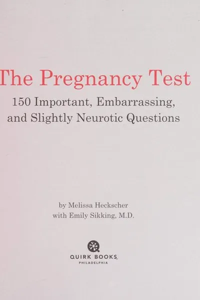 Capa de The pregnancy test