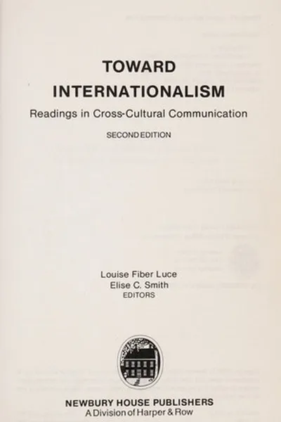 Capa de Toward internationalism