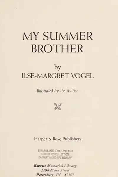 Capa de My summer brother